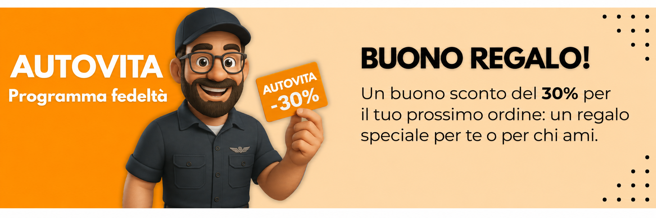 AutoVita — Programma fedeltà: buono regalo del 30%